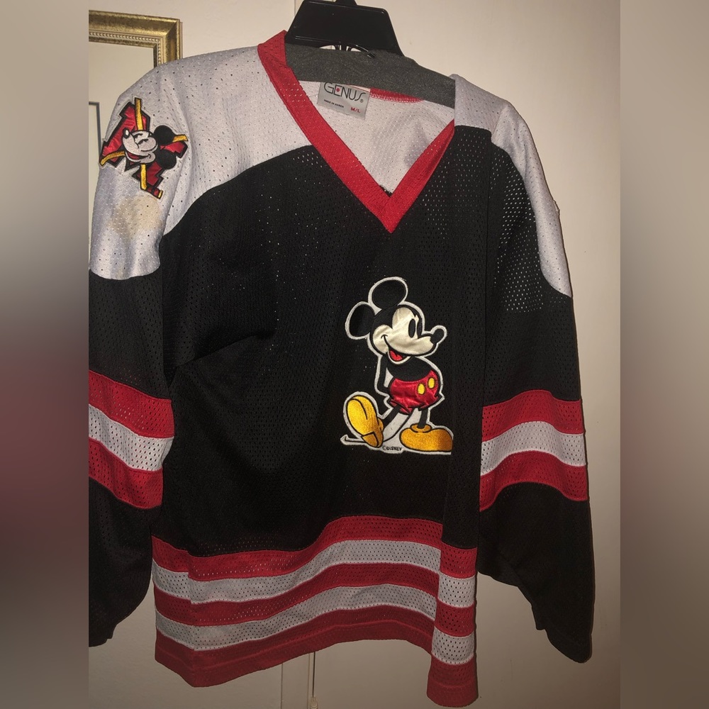 Available- Vintage Genus Disney Hockey Embroidered Shirt- 714 $50 or $45 w/offer